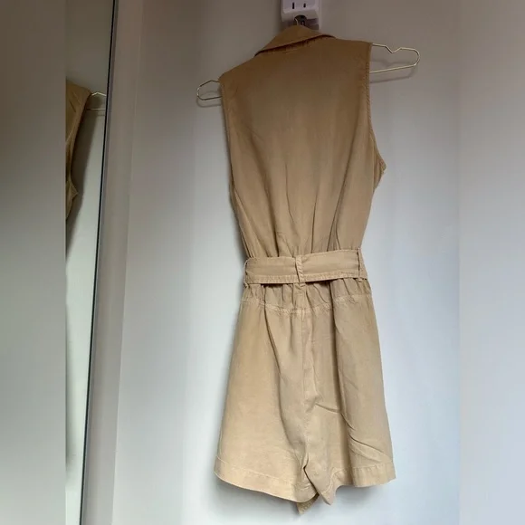 Anthropologie Cloth & Stone utility romper sleeveless - Picture 7 of 11